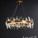 Loft Industry Modern - Aslant X Circle Of Crystals Chandelier