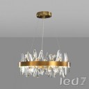 Loft Industry Modern - Aslant X Circle Of Crystals Chandelier