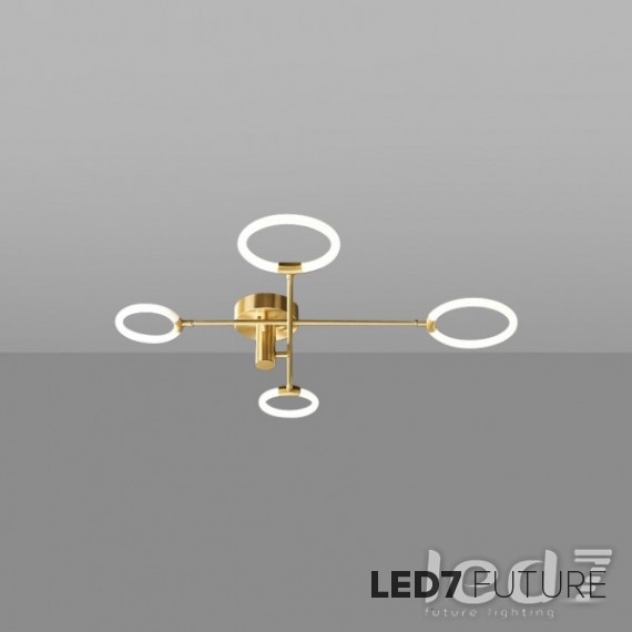 Loft Industry Modern - Rings Brass Jet