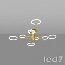 Loft Industry Modern - Rings Brass Jet