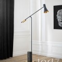 Loft Industry Modern - Black Marble Bell Floor