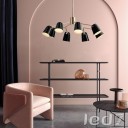 Loft Industry Modern - Bell Black Chandelier