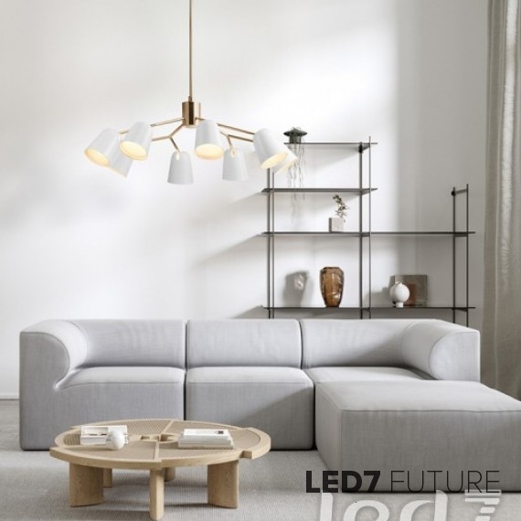 Loft Industry Modern - Bell Black Chandelier