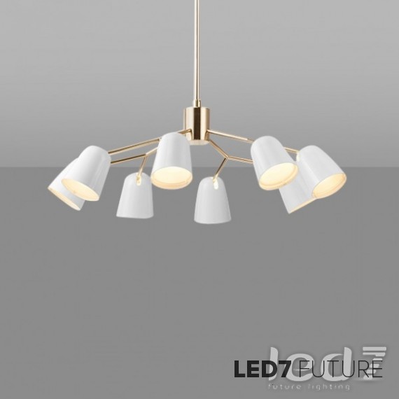 Loft Industry Modern - Bell Black Chandelier