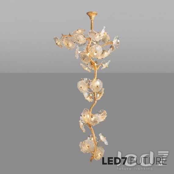 Ritz - Stripes Glass Chandelier V2