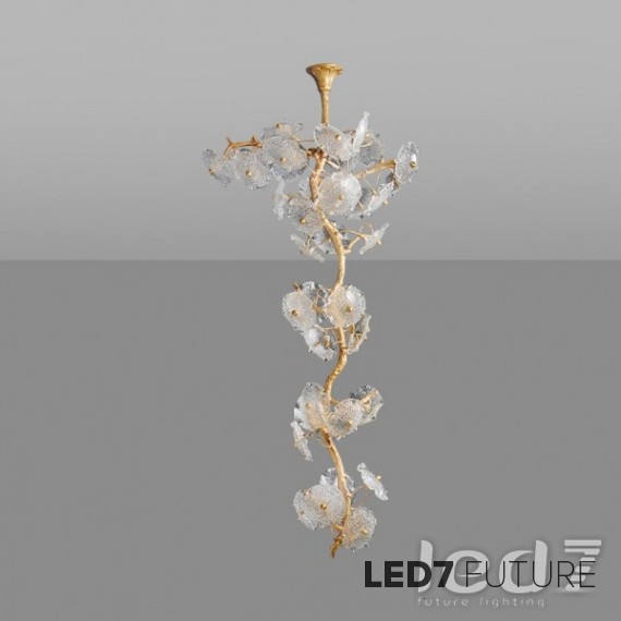 Ritz - Stripes Glass Chandelier V2