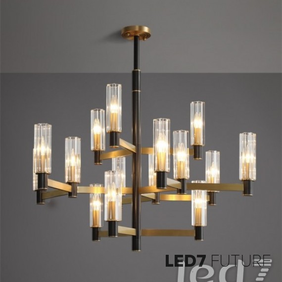 Loft Industry Modern - Lamar Queen Chandelier