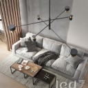 Loft Industry Modern - Renced Chandelier V2