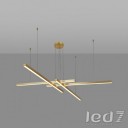 Loft Industry Modern - Cross Chandelier V2