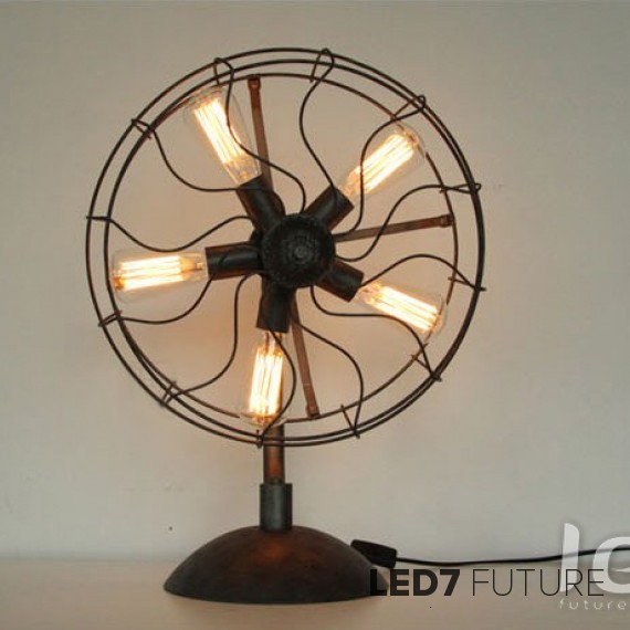 Loft Industry Fire Fan Table