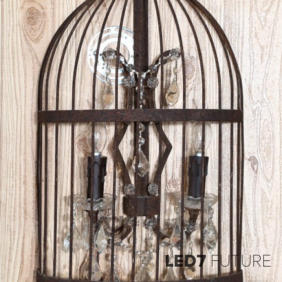 Loft Industry Birdcage Chandelier Wall