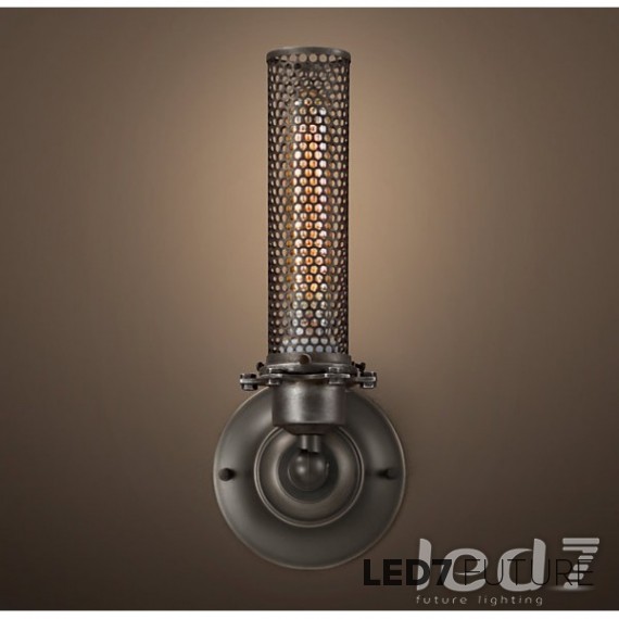 Loft Industry Edison Perforated Metal Single Sconce