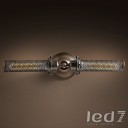 Loft Industry Edison perforated metal inline double sconce