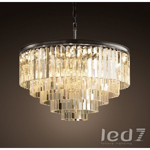 Loft Industry 1920s Odeon Glass Fringe Chandelier - 5 rings
