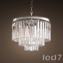 Loft Industry 1920s Odeon Glass Fringe Chandelier - 3 rings