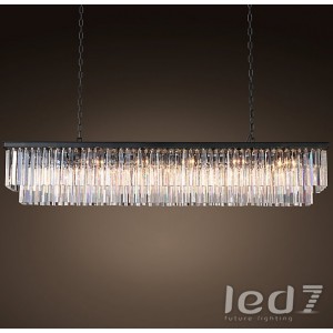 Loft Industry 1920s Odeon Clear Glass Fringe Grey iron 