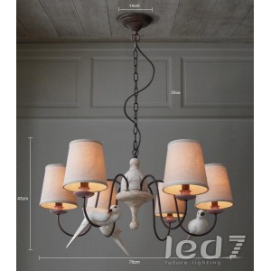 Loft Industry Rusted Arm Antique Chandelier