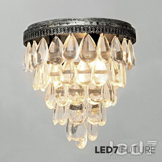 Loft Industry Clarissa Glass Drop Flushmount