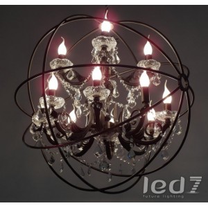 Loft Industry Gyro Crystal Chandelier2