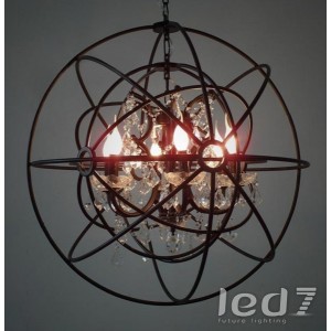 Loft Industry Double Gyro Crystal Chandelier