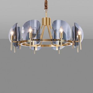 Fontana Arte - Concave Lucite Disk Chandelier