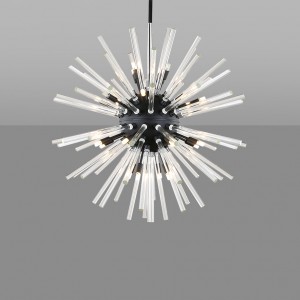 Loft Industry - Black Sun Chandelier