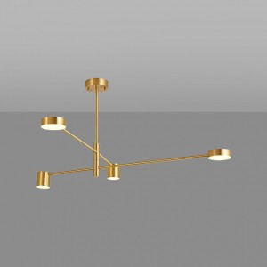 Loft Industry Modern - Brass Button Chandelier