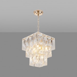 Loft Industry Modern - Cascade Tile Square Chandelier