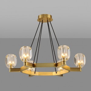 Loft Industry Modern - Glass Bob Chandelier