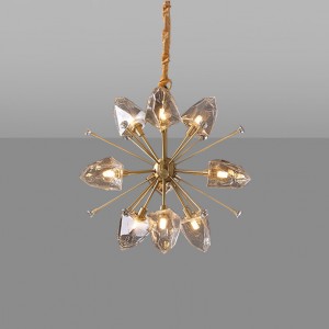 Loft Industry Modern - Glass Stone Chandelier