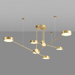 Loft Industry Modern - Line Disks Chandelier