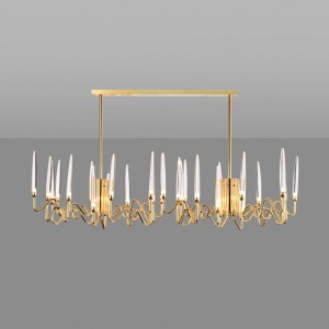 Loft Industry Modern - Mars Harvest Rectangular Chandelier