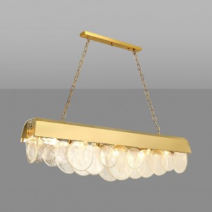 Loft Industry Modern - Shine Discs V2 Line Chandelier