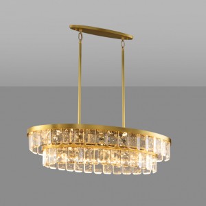 Loft Industry Modern - Wow Oval 2Row Chandelier