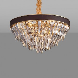 Ritz - Crystal Leather Chandelier