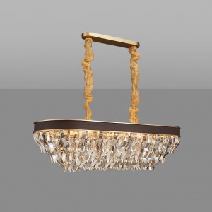 Ritz - Crystal Leather Line Chandelier