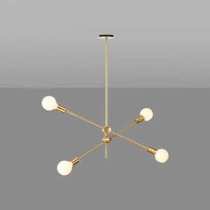 Loft Industry Modern - Brass Arrow Chandelier