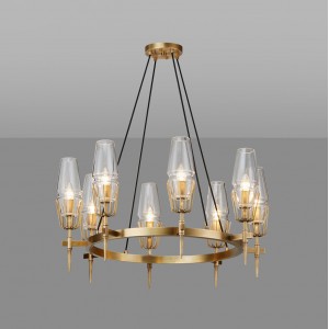 Loft Industry Modern - Candles Circle Chandelier