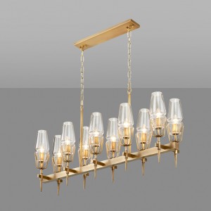 Loft Industry Modern - Candles Linear Chandelier