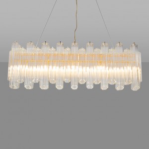 Loft Industry Modern - Crystall Pipe Long Chandelier