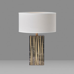 Loft Industry Modern - Gold Zebra Table