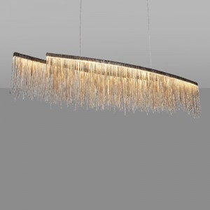 Loft Industry Modern - Metall Rain Line Chandelier