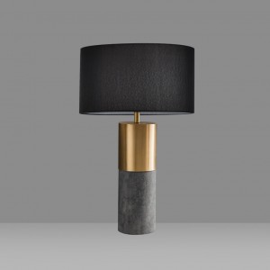 Graham & Green - Concrete And Brass Table Lamp