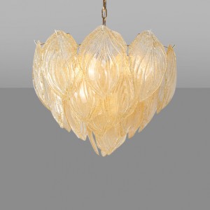 Loft Industry Modern - Glass Feathers Chandelier 2