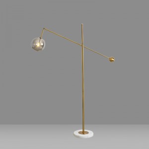 Restoration Hardware - Glass Globe Mobile Lever Floor Lamp