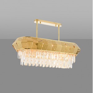 Ritz - Tech Gold Linear Chandelier