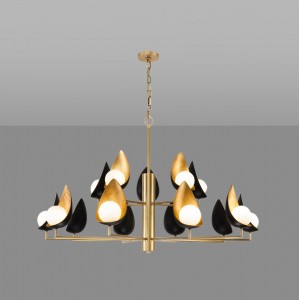 Ritz - WaterLilly Round Double Chandelier